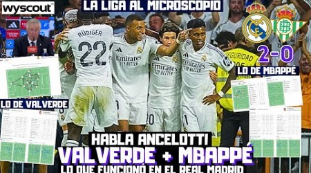 EL RECITAL DE VALVERDE, MBAPPÉ, LO DE CEBALLOS Y MÁS. HABLA ANCELOTTI. WYSCOUT REAL MADRID vs BETIS