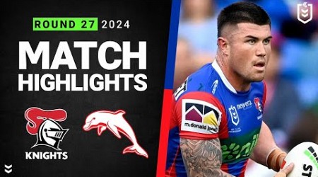 NRL 2024 | Knights v Dolphins | Match Highlights