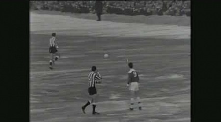 Newcastle vs Middlesbrough at St James Park circa 1964