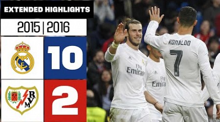 REAL MADRID 10-2 RAYO VALLECANO 2015/16 | Mejores momentos