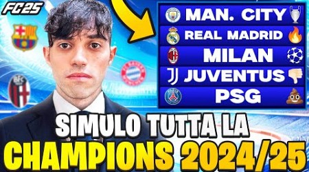 HO SIMULATO LA NUOVA CHAMPIONS LEAGUE 2024/25 con LE ROSE UFFICIALI di FC 25!