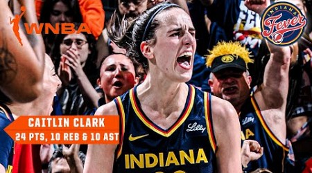 Caitlin Clark&#39;s TRIPLE-DOUBLE elevates Fever over the Sparks 