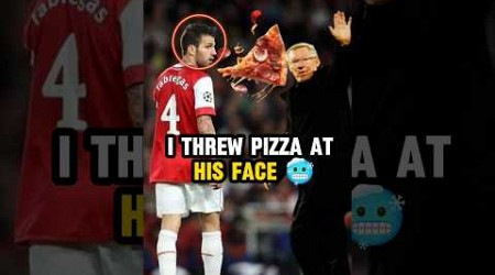 Arsenal players threw pizza at Ferguson’s