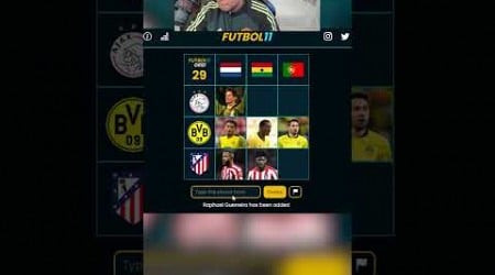 FUTBOL 11 GRID VAN DER SAR AJAX #quizfutbol #fifa #adivinaeljugador#fc24shorts #ligamx #grid