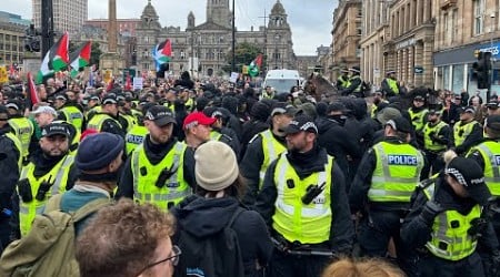 The Battle of George Sq: &#39;Anti-Racists&#39; vs &#39;British Patriots&#39; and Celtic and Rangers Ultras Clash