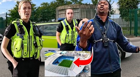 ETHIAD Manchester Stadium vs DRONE vs POLICE