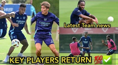 BREAKING ✅️ Gabriel Jesus, Tomiyasu &amp;Raheem Sterling! Arsenal Training Today, Merino Return Date