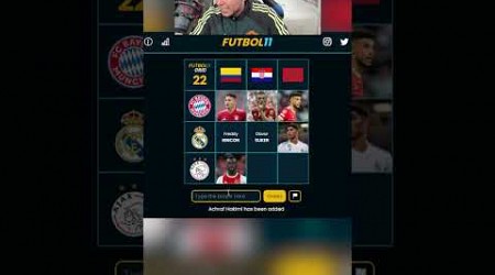 FUTBOL 11 GRID JAMES RODRIGUEZ BAYERN MUNICH #quizfutbol #fifa #adivinaeljugador#fc24shorts #ligamx