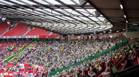 Thousands of Celtic fans in old Trafford for todays legend game #celticfc #parkhead #oldtrafford