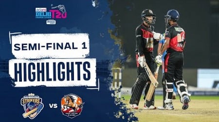 Adani DPLT20 | Men&#39;s Semi-final 1 Highlights - East Delhi Riders vs North Delhi Strikers