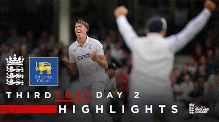 Pope 154 &amp; Hull&#39;s First Wicket | Highlights - England v Sri Lanka Day 2 | Rothesay Test 2024