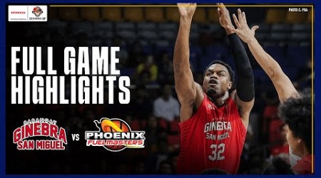 BRGY. GINEBRA vs. PHOENIX | FULL GAME HIGHLIGHTS | PBA SEASON 49 GOVERNORS&#39; CUP | SEPT. 6, 2024