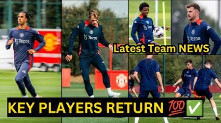 BREAKING✅ Leny Yoro, Hojlund, Ugarte,Shaw,Malacia, Man United training, injury News &amp; Return Dates 