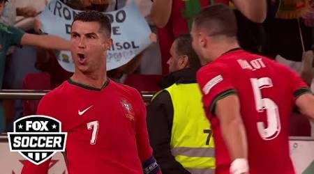 Cristiano Ronaldo scores game-winning goal in 88&#39; against Scotland | UEFA Nations League