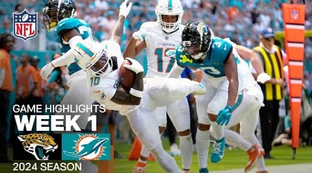 Jacksonville Jaguars vs. Miami Dolphins | NFL 2024 Week 1 Game Highlights