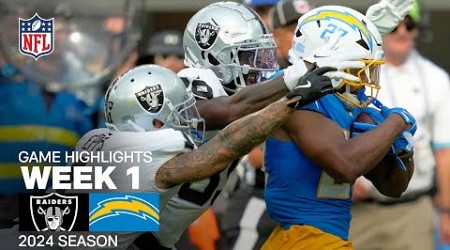 Las Vegas Raiders vs. Los Angeles Chargers Game Highlights | NFL 2024 Season