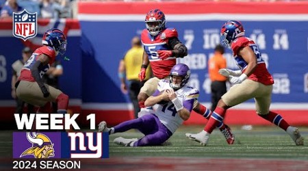 Minnesota Vikings vs. New York Giants Game Highlights | NFL 2024 Season