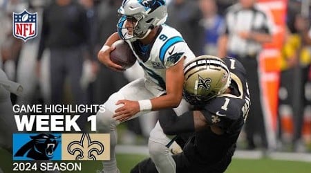 Carolina Panthers vs. New Orleans Saints Game Highlights | NFL 2024 Season