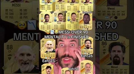 Messi overall over 90 Mentality is finished 