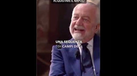 Aurelio De Laurentiis parla di quando comprò il Napoli 20 anni fa ✅ #sscnapoli #delaurentiis