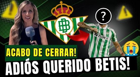 ¡SORPRESA TOTAL! UNA DECISIÓN DRAMÁTICA CAMBIA EL RUMBO DEL BETIS... ¿CÓMO RESPONDEREMOS? REAL BETIS