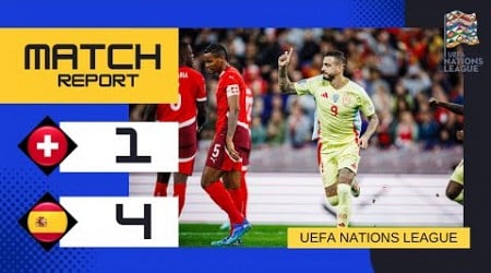 Switzerland 1-4 Spain | Thrilling Victory for Spain | 2024-25 UEFA Nations League Highlights