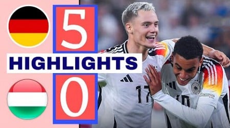 Germany vs Hungary 5-0 ll All Goals and Extended Highlights ll UEFA Nations League 2024