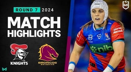 NRLW 2024 | Knights v Broncos | Match Highlights