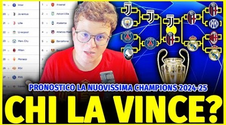 PRONOSTICO tutta la NUOVISSIMA UEFA CHAMPIONS LEAGUE 2024-25 dal GIRONE UNICO alla FINALE - SICKWOLF