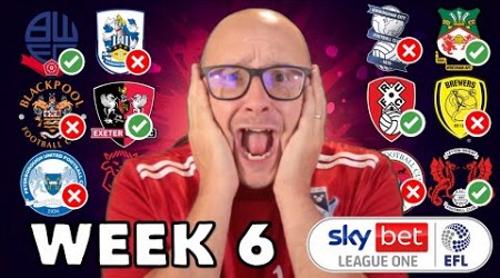 2024/25 League 1 - Matchday #6 Predictions