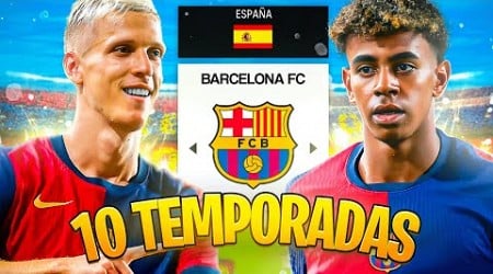 Dirijo 10 TEMPORADAS al FC BARCELONA en FC 24