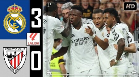 Real Madrid vs Athletic Bilbao 3-0 • Hasil Bola Tadi Malam • Real Madrid Highlights &amp; All Goals 2024