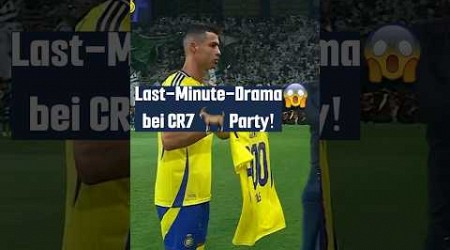 Last-Minute-Drama bei #cr7 Party