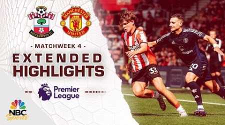 Southampton v. Manchester United | PREMIER LEAGUE HIGHLIGHTS | 9/14/2024 | NBC Sports