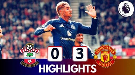 Southampton vs Manchester United (0-3)| Highlights &amp; Goals | Premier League 2024/25