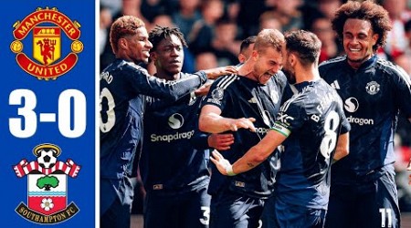 Man United vs Southampton (3-0): Onana penalty save, De Ligt first goal, Rashford goal, Ugarte debut