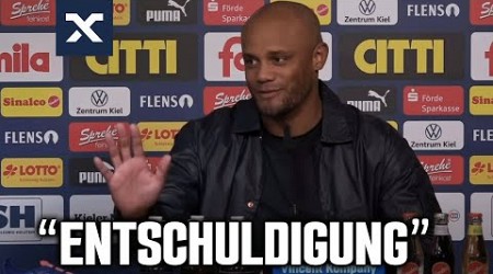 Sympathisch: Vincent Kompany entschuldigt sich für kleine “Blockade” | FC Bayern 6:1 Kiel