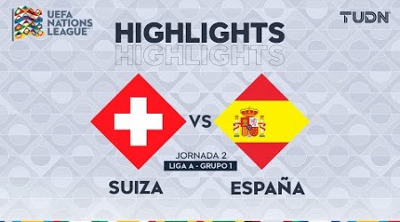 HIGHLIGHTS - Suiza vs España | UEFA Nations League 2024 | TUDN