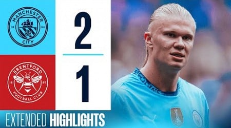 EXTENDED HIGHLIGHTS | MAN CITY 2-1 BRENTFORD | Haaland scores TWO to reach 99 goals for City!