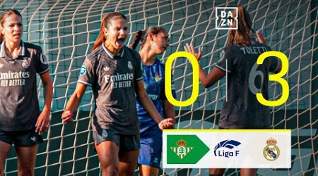 Real Betis Féminas vs Real Madrid CF (0-3) | Resumen y goles | Highlights Liga F