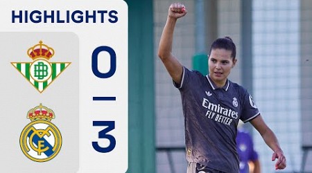 REAL BETIS FÉMINAS 0 - 3 REAL MADRID CF | RESUMEN LIGA F