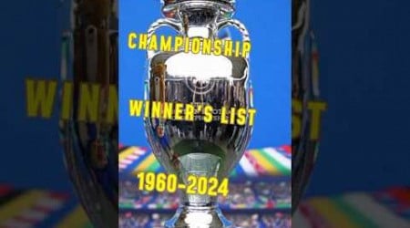 UEFA EUROPA championship winners list 1960-2024 #viralvideo #football #ronaldo #youtubeshorts