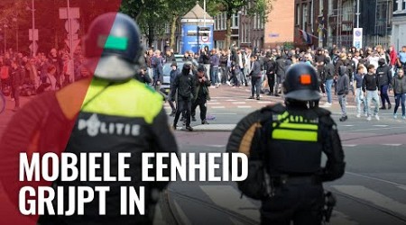 LIVE: Ajax-fans demonstreren voor hoofdbureau politie