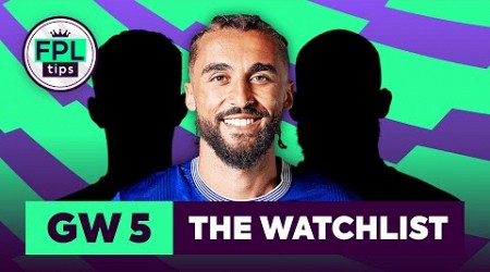 FPL GW5: THE WATCHLIST | Calvert-Lewin an Option? | Gameweek 5 | Fantasy Premier League 2024/25 Tips