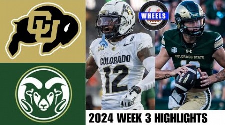 Colorado vs Colorado State | Full Game Highlights | 2024 College Football Highlights