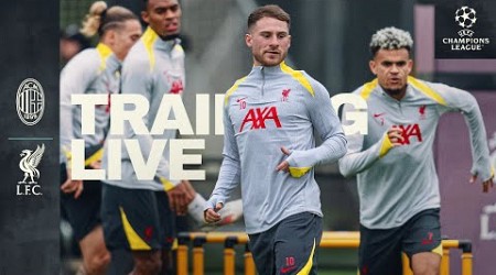 Live Training: Reds prepare for UCL opener | AC Milan vs Liverpool | UEFA Champions League