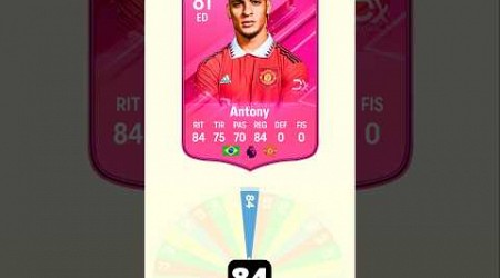 Carta de ANTONY para Fifa 25 creada por mi Ruleta #fifa #fc25 #fc24 #fifa23 #antony #ajax