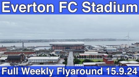 NEW Everton FC Stadium at Bramley Moore Dock. A Full FlyAround!