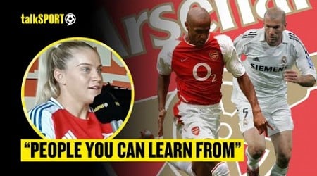 Arsenal&#39;s Alessia Russo IDOLISED Thierry HENRY And ZIDANE When Growing Up 