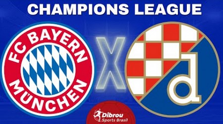 BAYERN DE MUNIQUE X DINAMO ZAGREB AO VIVO CHAMPIONS LEAGUE DIRETO DO ALLIANZ | RODADA 1 - NARRAÇÃO